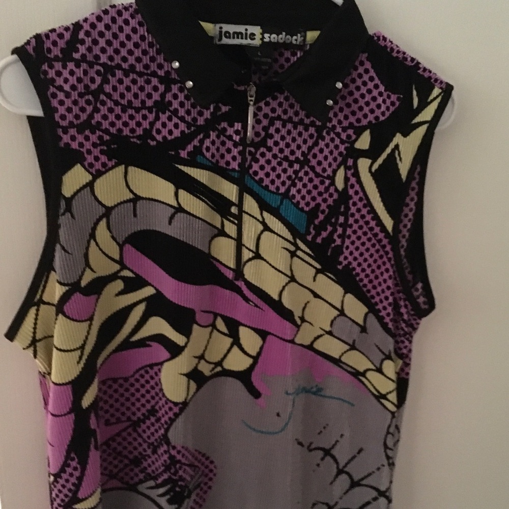 Jamie Sadok Sleeveless golf shirt size L